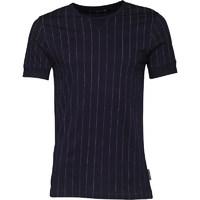 french connection mens pinstripe t shirt marine