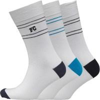 French Connection Mens Three Pack Socks Blue/Delft/Marine Blue