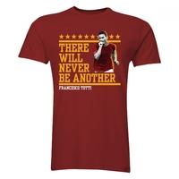 francesco totti there will never be another t shirt burgundy