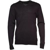 French Connection Mens Cash V-Neck Top Black