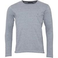 french connection mens long sleeve t shirt light grey