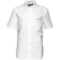 French Connection Mens Oxford Short Sleeve Shirt White