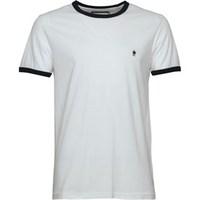 French Connection Mens FCUK Ringer T-Shirt White