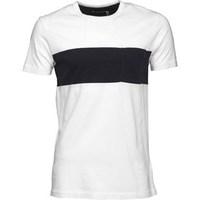 French Connection Mens Single Stripe Pocket T-Shirt White