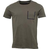 French Connection Mens Outline Pocket T-Shirt Khaki