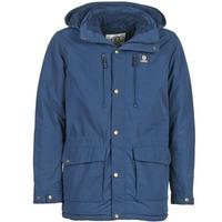 franklin marshall braggo mens parka in blue