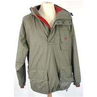fred perry size medium 40 chest khaki green casualmilitary style hoode ...