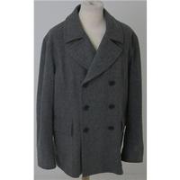 french connection size 42 grey wool blend coat