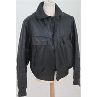 Frank Thomas, size 42 black leather motorcycle jacket