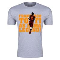 francesco totti roma legend t shirt grey