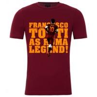 francesco totti roma legend t shirt burgundy