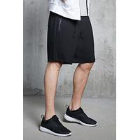 french terry zippered shorts