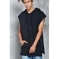 french terry zip hem hoodie