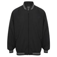 frewin striped ribbed detail bomber jacket in navy kensington eastside