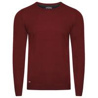 fredrikstad crew neck jumper in oxblood kensington eastside