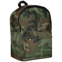 Frankie Canvas Backpack in Khaki Camo