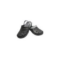 Freetime Clogs with Foot Reflex Massage Sole, colour black in various sizes Happy Shoes