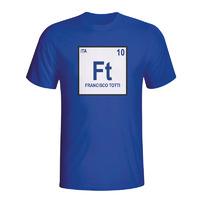 francesco totti italy periodic table t shirt blue