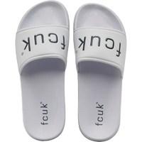 French Connection Mens Playa Pool Slide Sandals White