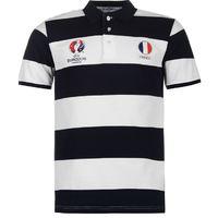 France UEFA Euro 2016 Stripe Polo Shirt (White-Navy)