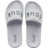 French Connection Mens Playa Pool Slide Sandals White