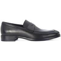 frau 77m5 mens loafers casual shoes in black