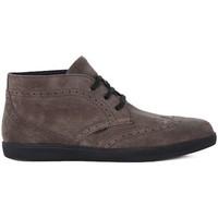 frau suede ebano mens mid boots in grey