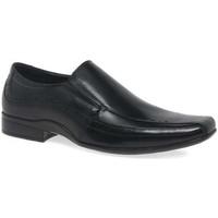 front sealey mens formal slip on shoes mens shoes in black
