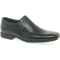 front belmont mens smart leather slip on shoes mens shoes in black