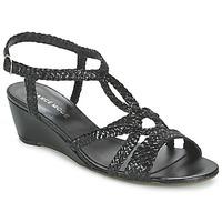 france mode cadix womens sandals in black