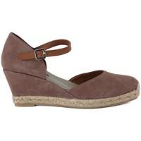 frau camoscio taupe womens sandals in brown