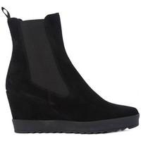 frau softy nero womens low ankle boots in black