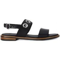 frau natural nero womens sandals in multicolour