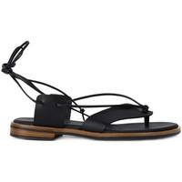 frau natural nero womens sandals in multicolour