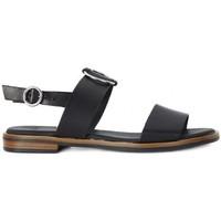 frau natural nero womens sandals in multicolour