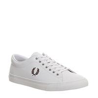 fred perry underspin white henna leather