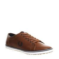 fred perry kingston leather new tan navy