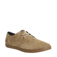 Fred Perry Byron Low ALMOND BROWN STONE SUEDE