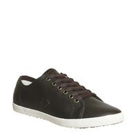 fred perry kingston leather dark choc