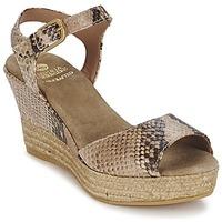 fred de la bretoniere pitone womens sandals in beige