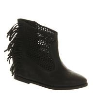 Friis & Co Gelika Wedge boots BLACK LEATHER