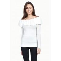 FRILL BARDOT JUMPER