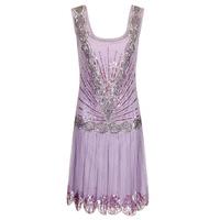 frock and frill zelda flapper dress in lilac