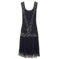 frock and frill zelda flapper dress in black