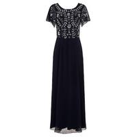 frock and frill rhonda maxi dress in navy