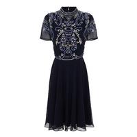 frock and frill vana skater dress in navy