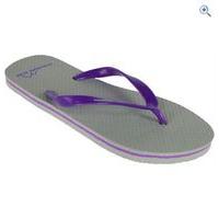 freedom trail wave womens flip flops size 45 colour graphite purple