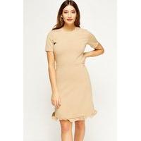 Frilled Hem Pencil Dress