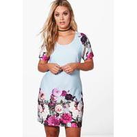 Frankie Border Hem Cap Sleeve Dress - multi