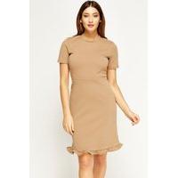 Frilled Hem Pencil Dress